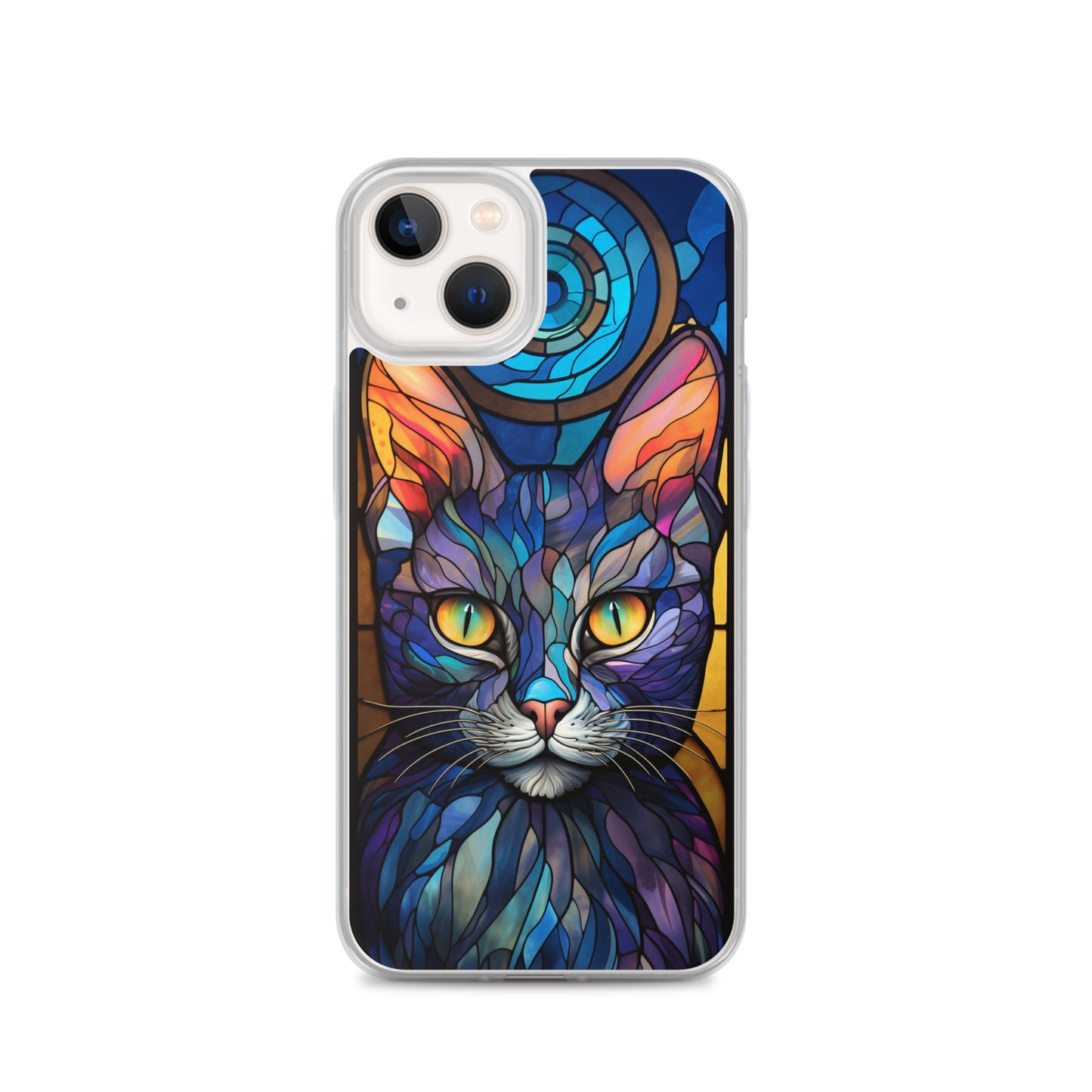 Stained Glass Cat iPhone Case
