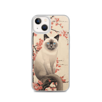Ukiyo-e Siamese Cat iPhone Case