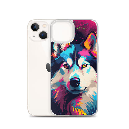 iPhone Case Painted Siberian Huskie