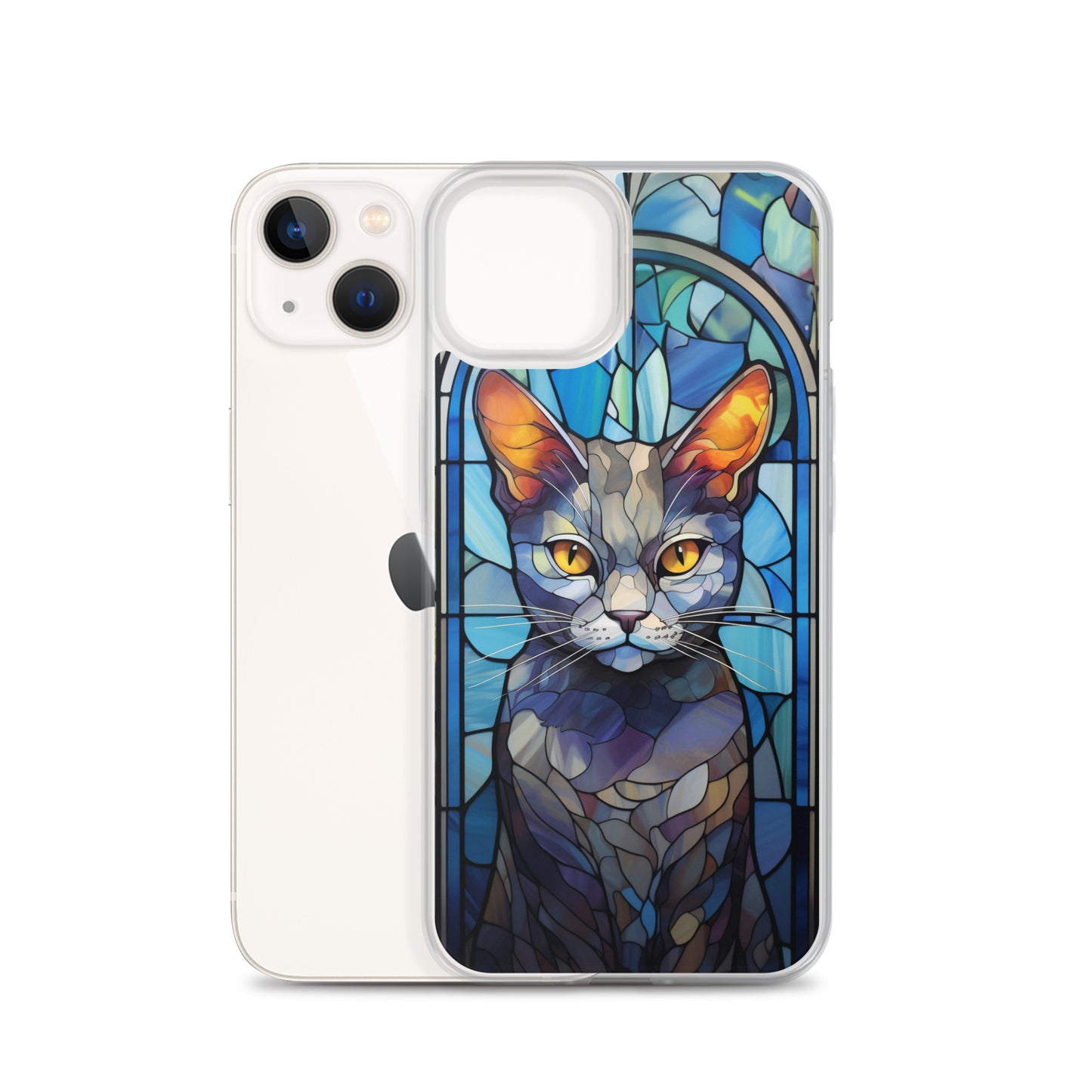 Stained Glass Cat #2 iPhone Case