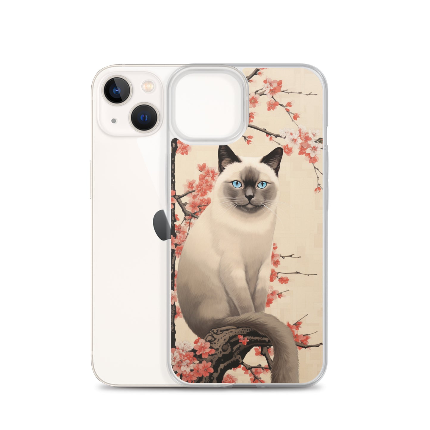 Ukiyo-e Siamese Cat iPhone Case