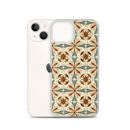 iPhone Case Ornate Leaves Tile