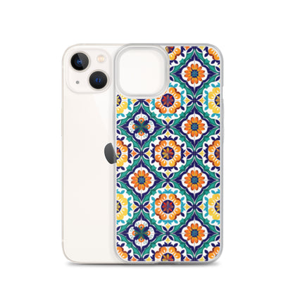 iPhone Case Talavera Tiles Green and Blue