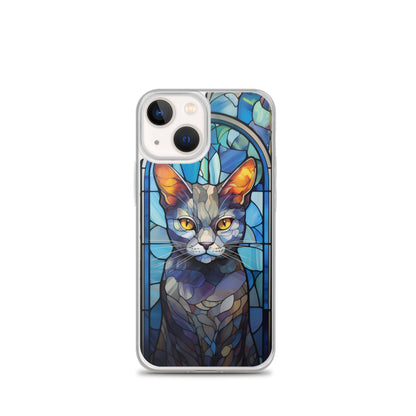 Stained Glass Cat #2 iPhone Case