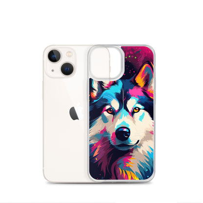 iPhone Case Painted Siberian Huskie