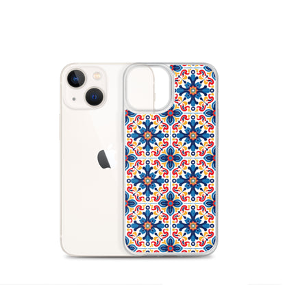 iPhone Case Talavera Tiles Blue and Red