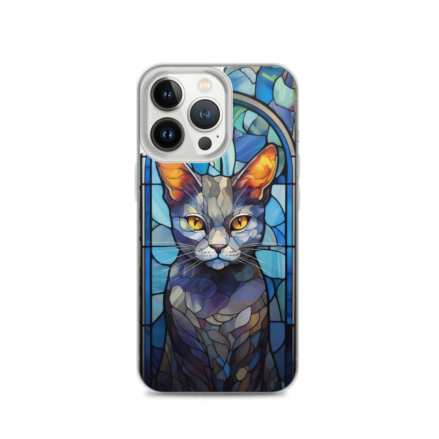 Stained Glass Cat #2 iPhone Case