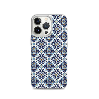 iPhone Case Classic Encaustic Tile Blue