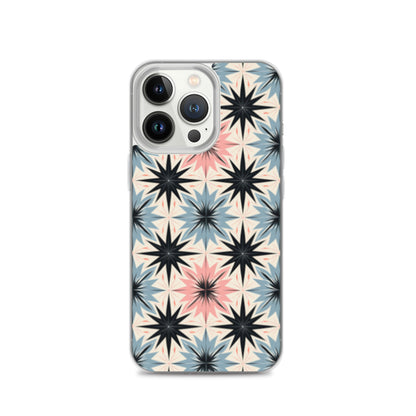 iPhone Case Pink and Blue Pastel Retro Stars