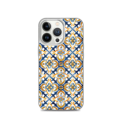 iPhone Case Colorful Spanish Tile Pattern