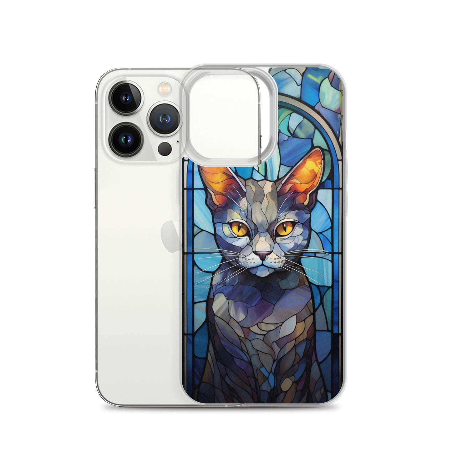 Stained Glass Cat #2 iPhone Case