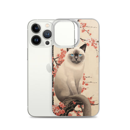 Ukiyo-e Siamese Cat iPhone Case