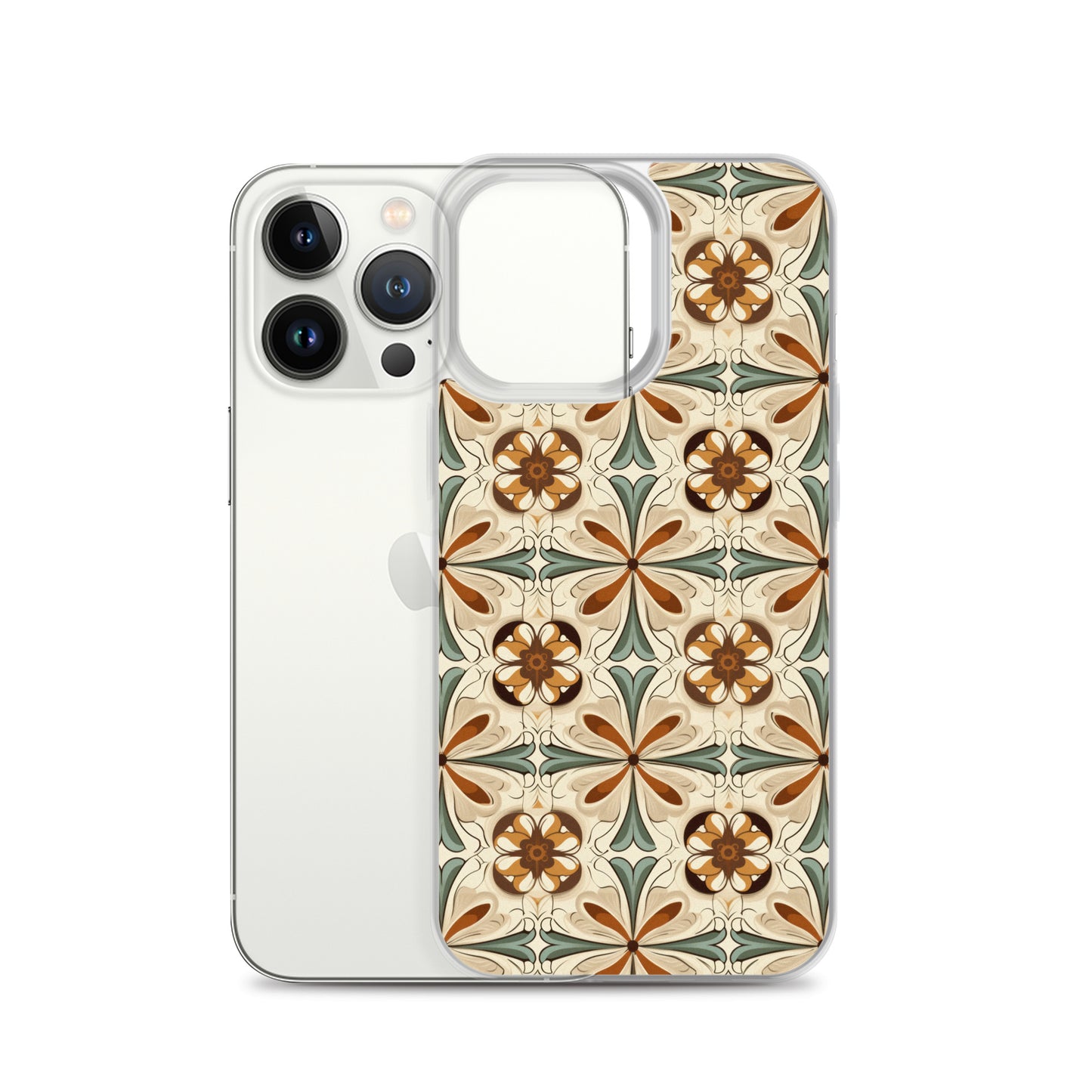 iPhone Case Ornate Leaves Tile
