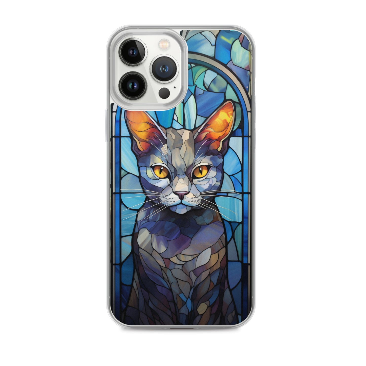 Stained Glass Cat #2 iPhone Case