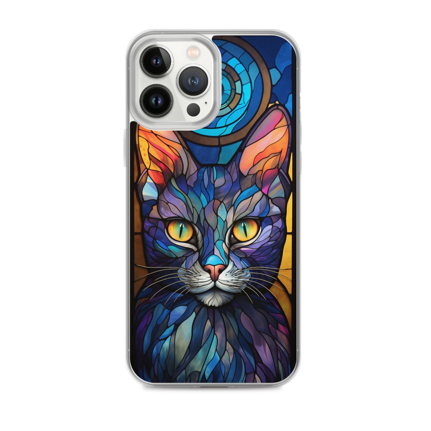 Stained Glass Cat iPhone Case