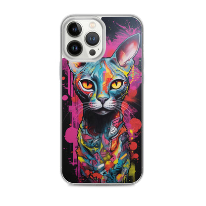 Graffiti Sphynx Cat #2 iPhone Case