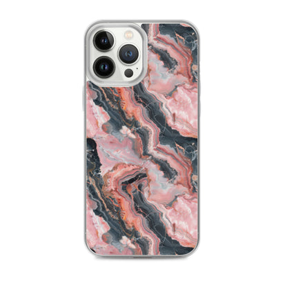 iPhone Case Pink Picasso Marble Pattern