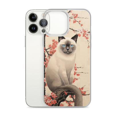 Ukiyo-e Siamese Cat iPhone Case