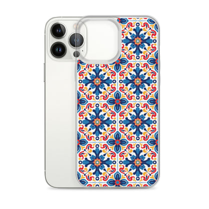 iPhone Case Talavera Tiles Blue and Red