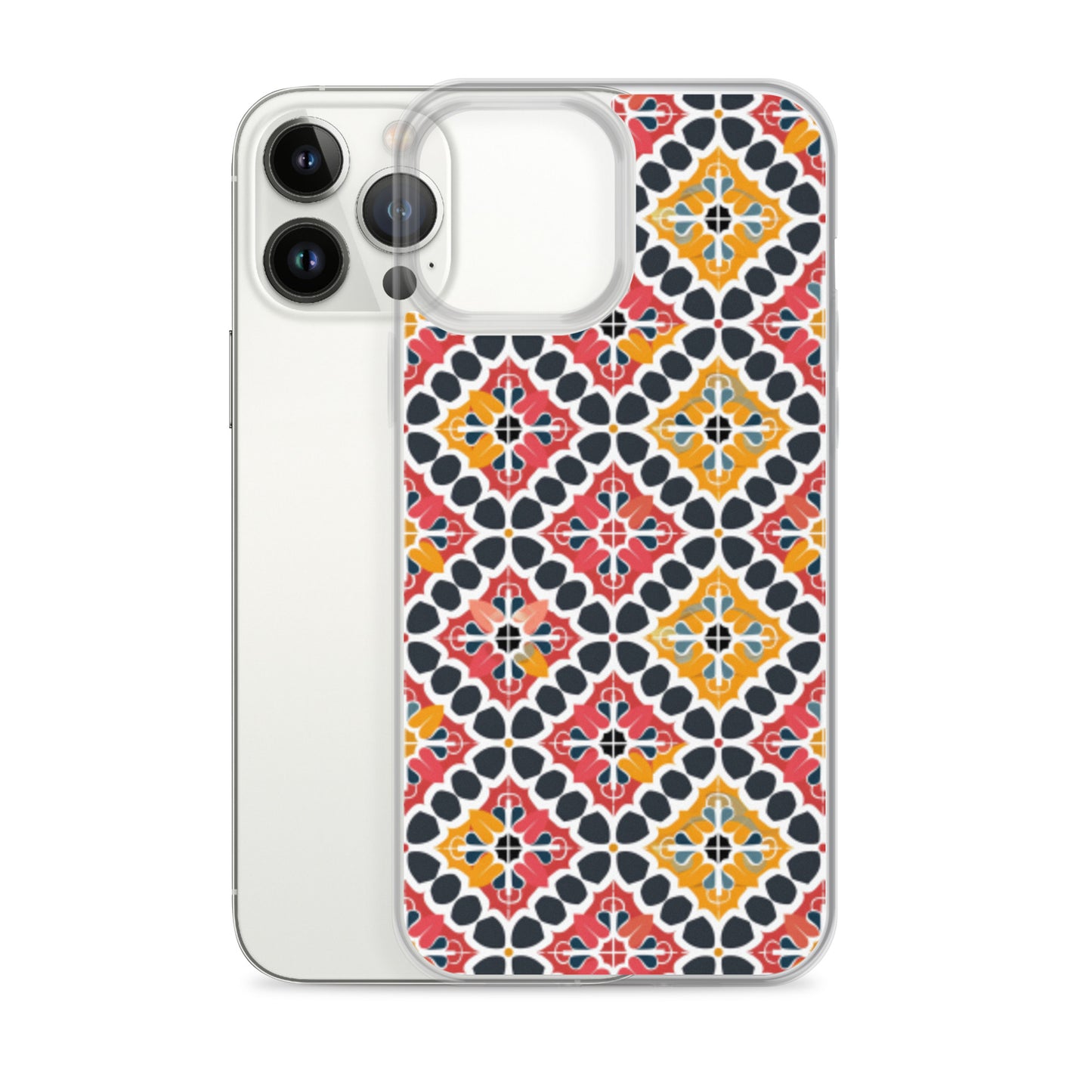 iPhone Case Colorful Spanish Quatrefoil Pattern