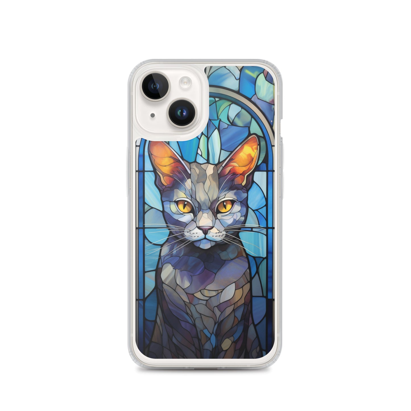 Stained Glass Cat #2 iPhone Case