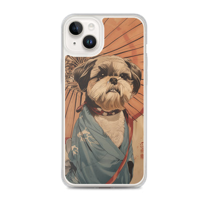 Ukiyo-e Style Shih Tzu iPhone Case