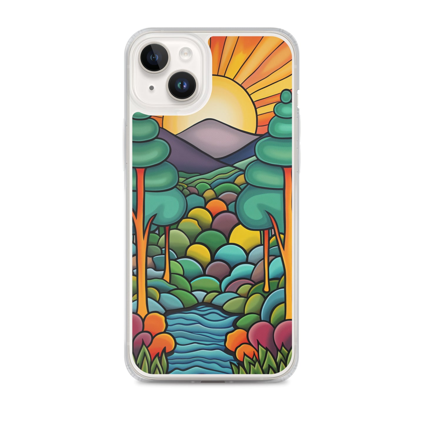 iPhone Case Arkley Sunrise over Mountains and Forest