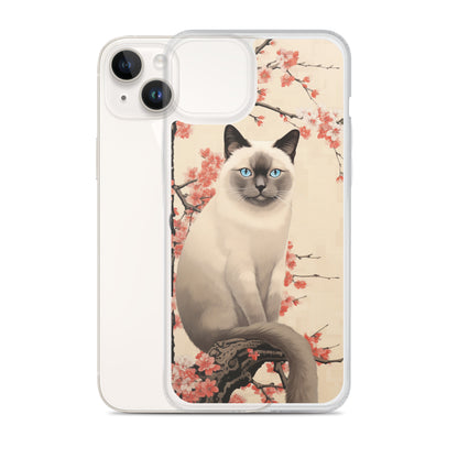 Ukiyo-e Siamese Cat iPhone Case