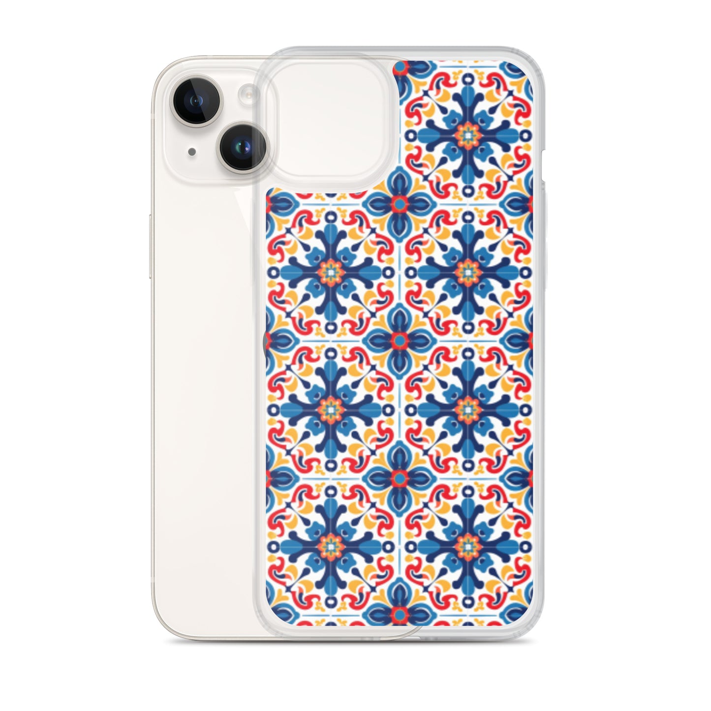 iPhone Case Talavera Tiles Blue and Red