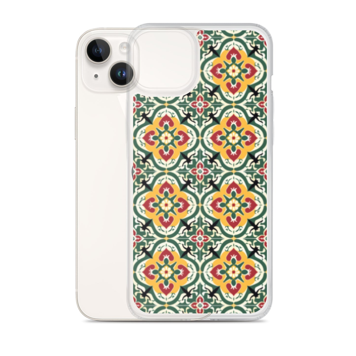 iPhone Case Colorful Traditional Maltese Cement Tile Pattern