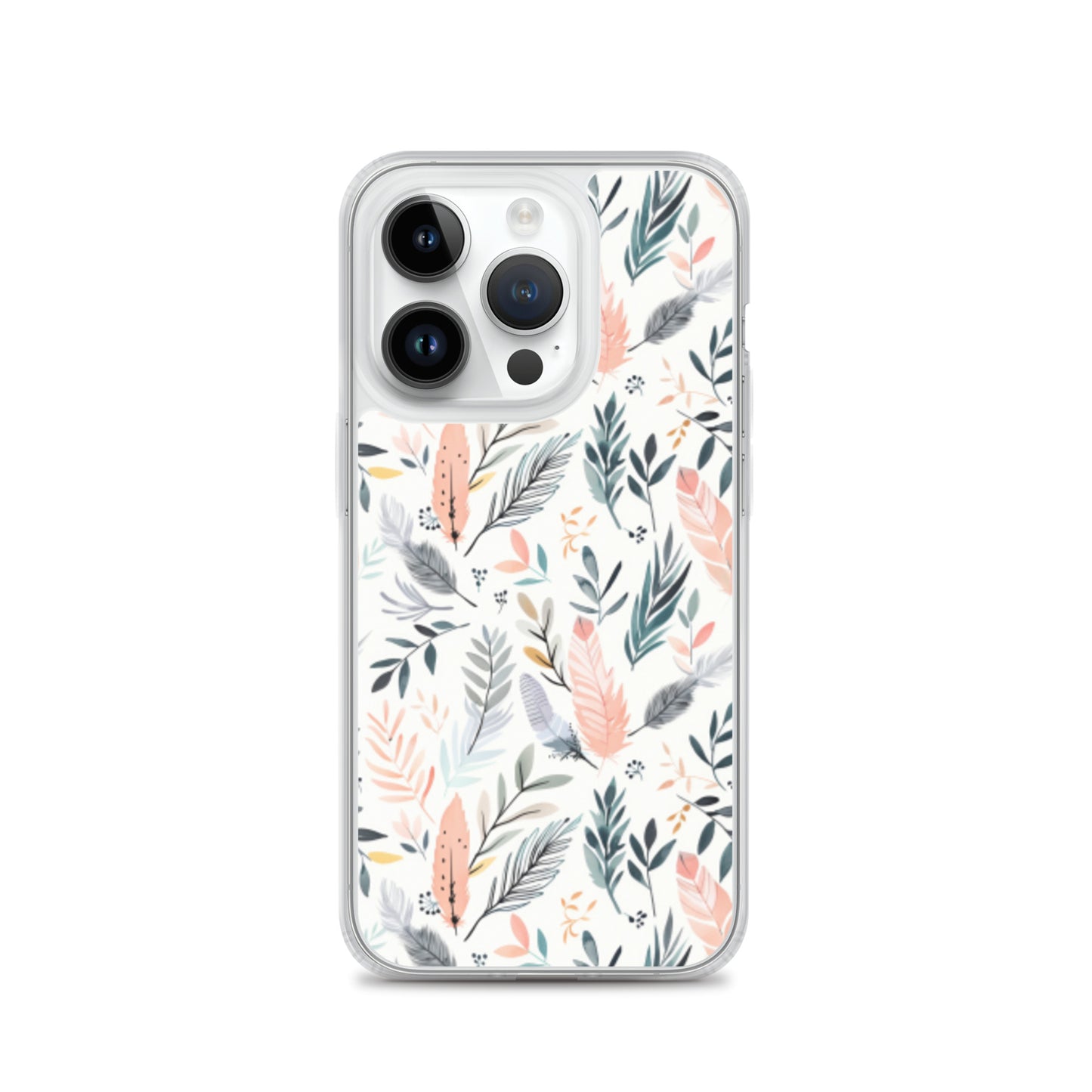 iPhone Case Pastel Feathers & Plants