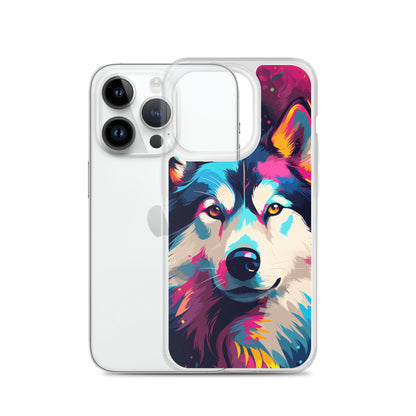 iPhone Case Painted Siberian Huskie