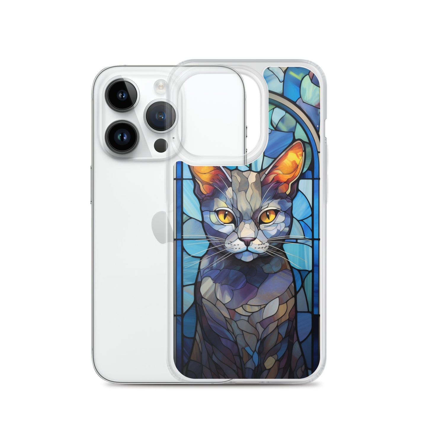 Stained Glass Cat #2 iPhone Case