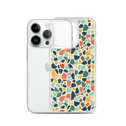 iPhone Case Colorful Retro Terrazzo Tile