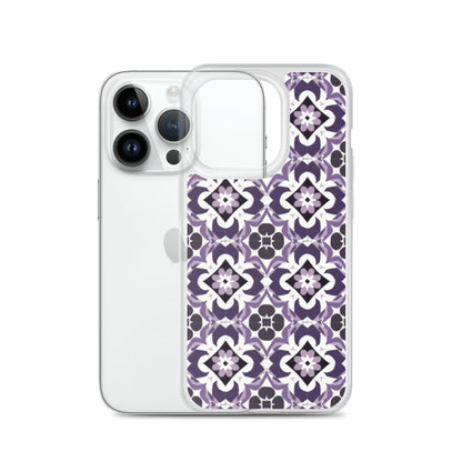 iPhone Case Purple Moroccan Style Tile