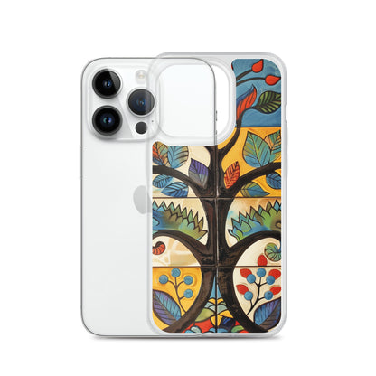 iPhone Case Colorful Tile Tree