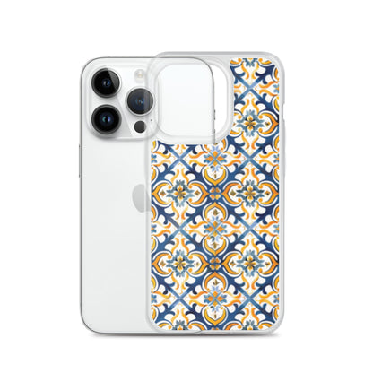 iPhone Case Colorful Spanish Tile Pattern
