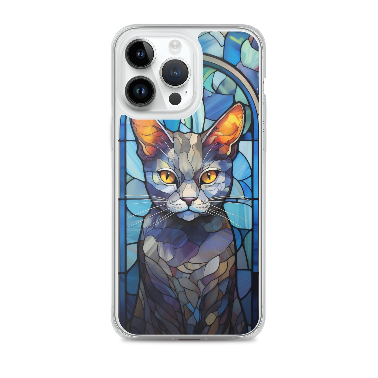Stained Glass Cat #2 iPhone Case