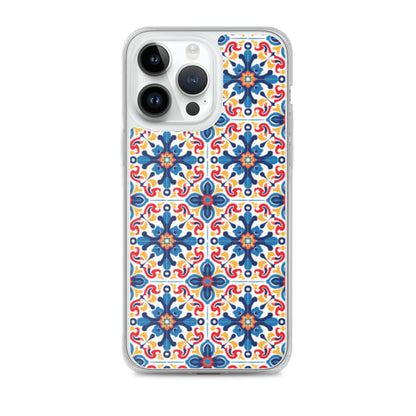 iPhone Case Talavera Tiles Blue and Red
