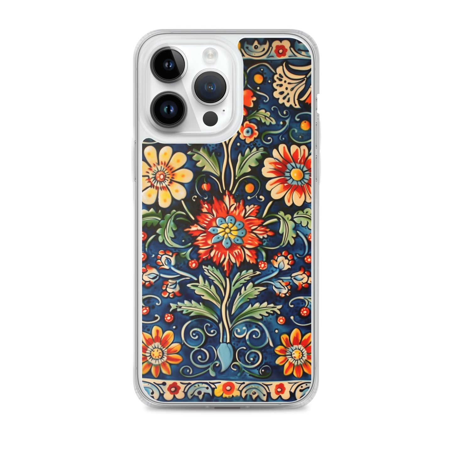 iPhone Case Colorful Flowers Boleslawiec Pottery Tile
