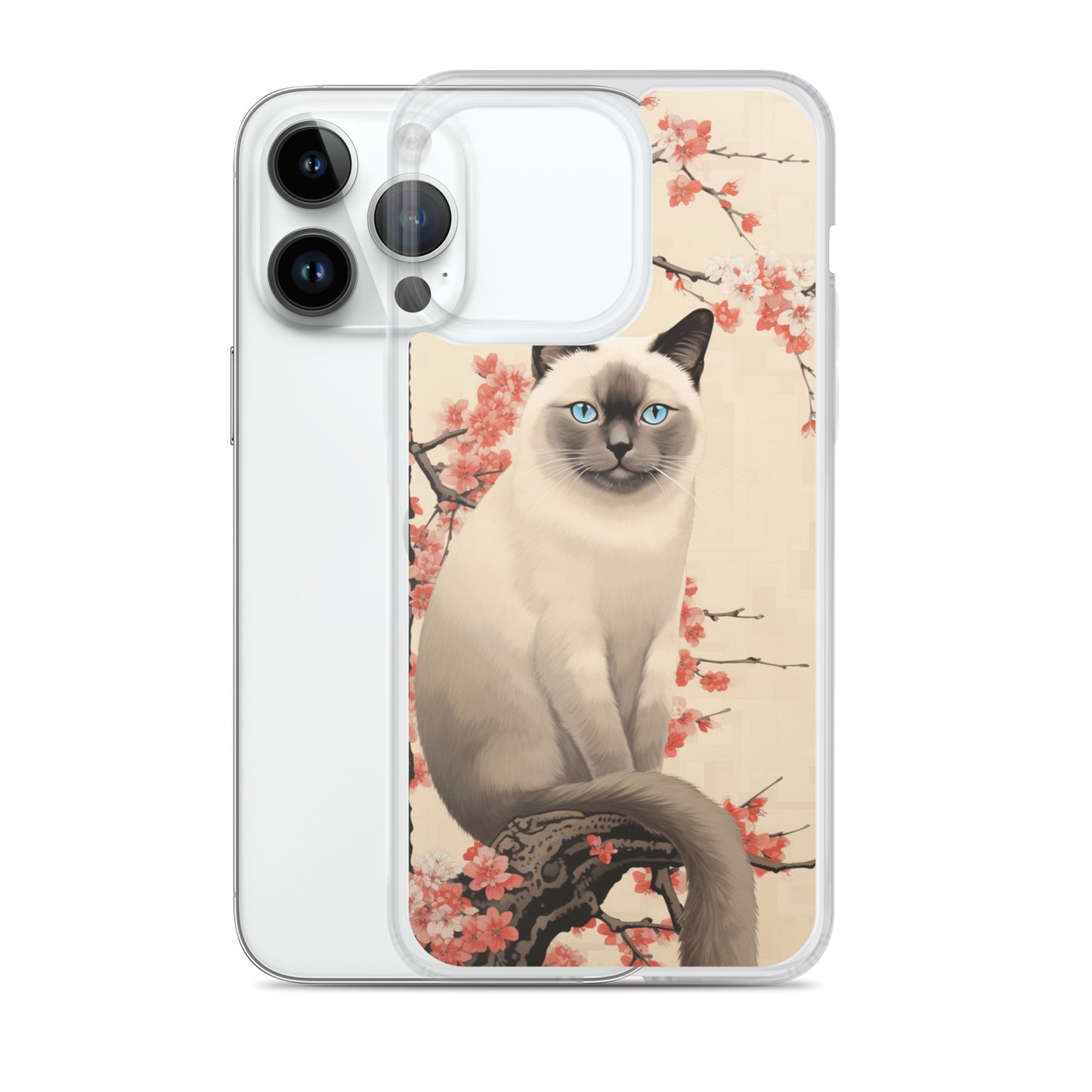 Ukiyo-e Siamese Cat iPhone Case