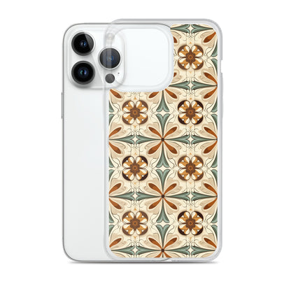 iPhone Case Ornate Leaves Tile