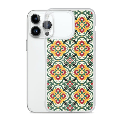 iPhone Case Colorful Traditional Maltese Cement Tile Pattern
