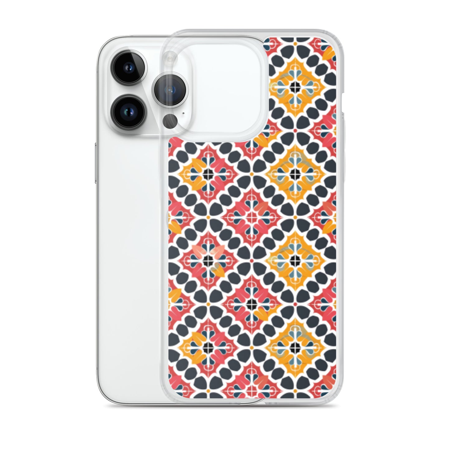 iPhone Case Colorful Spanish Quatrefoil Pattern