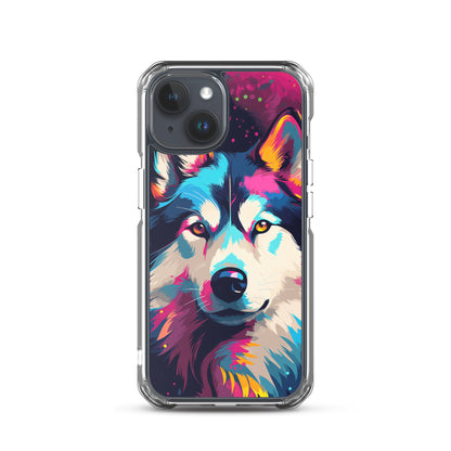 iPhone Case Painted Siberian Huskie