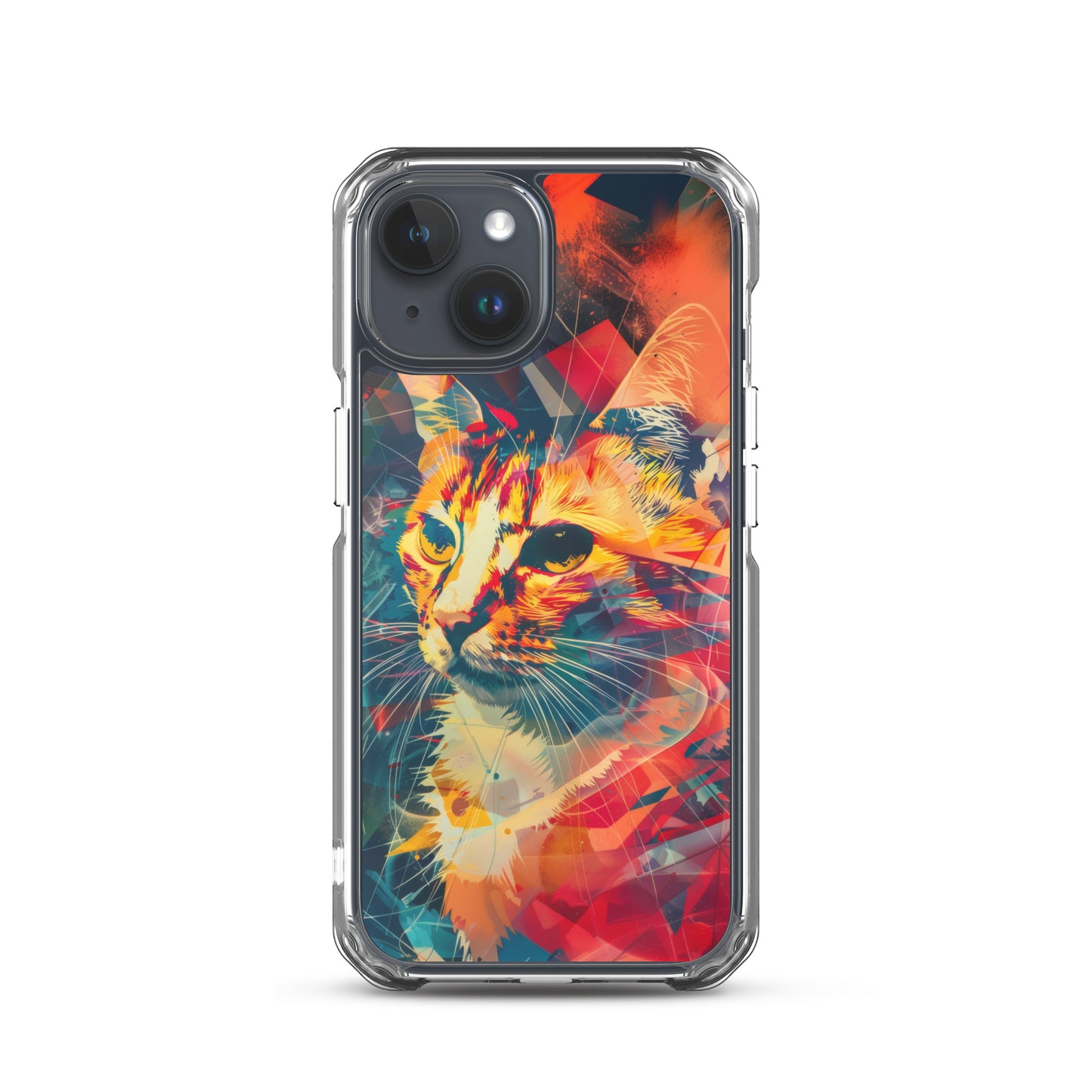 Pop Art Cat in Rosenquist Style iPhone Case