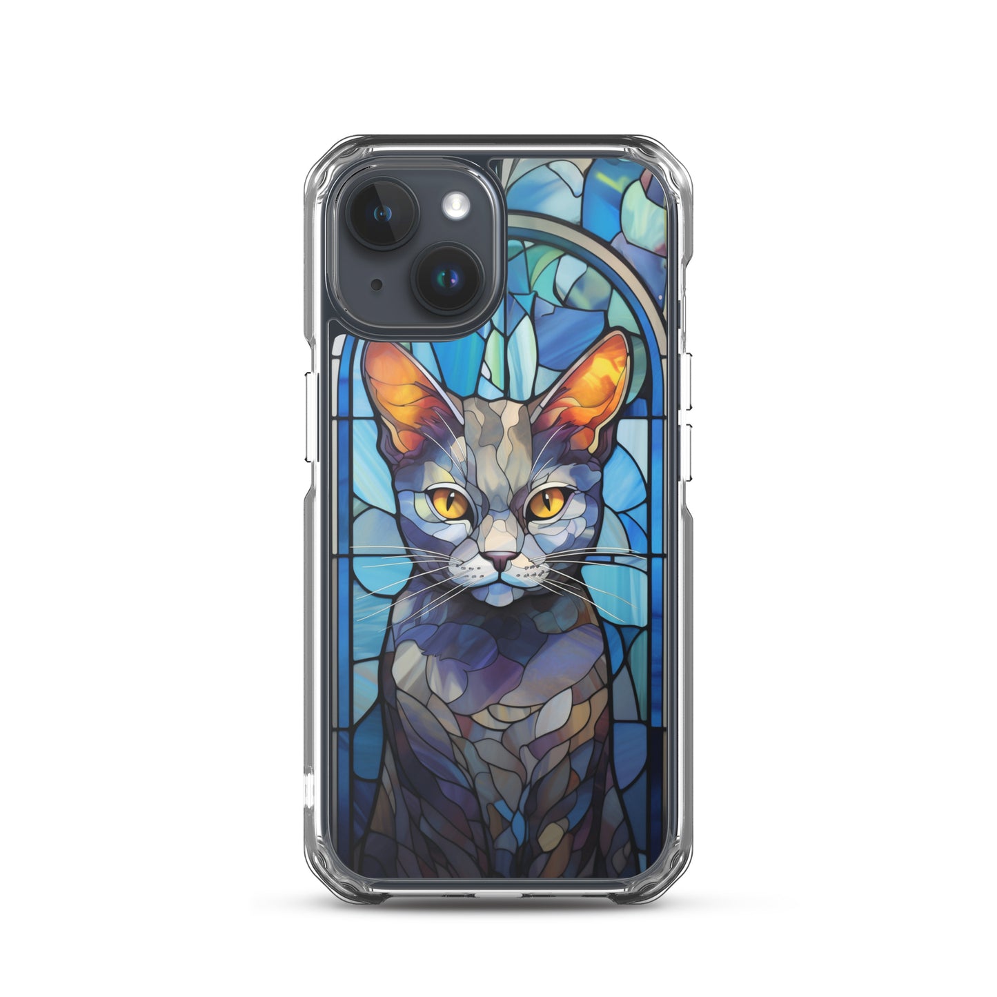 Stained Glass Cat #2 iPhone Case