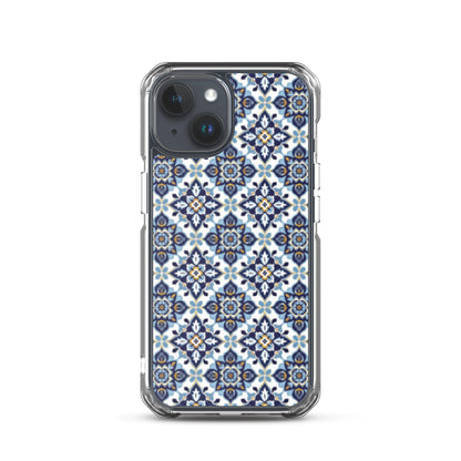 iPhone Case Classic Encaustic Tile Blue