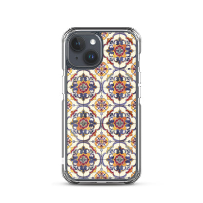 iPhone Case Classic Victorian Tile Blue