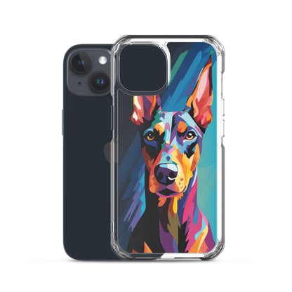 iPhone Case Painted Doberman Pinscher